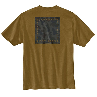 Relaxed Fit Lightweight Short-Sleeve Camo Graphic T-Shirt