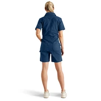 Women's TENCEL™ Fiber Series Relaxed Fit Twill Short-Sleeve Shortall