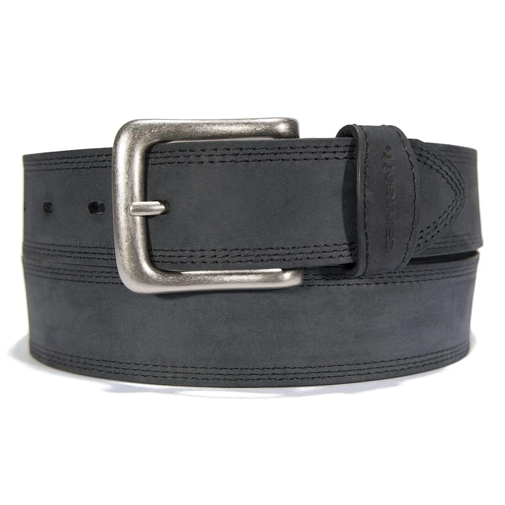 Leather Triple Stitch Belt