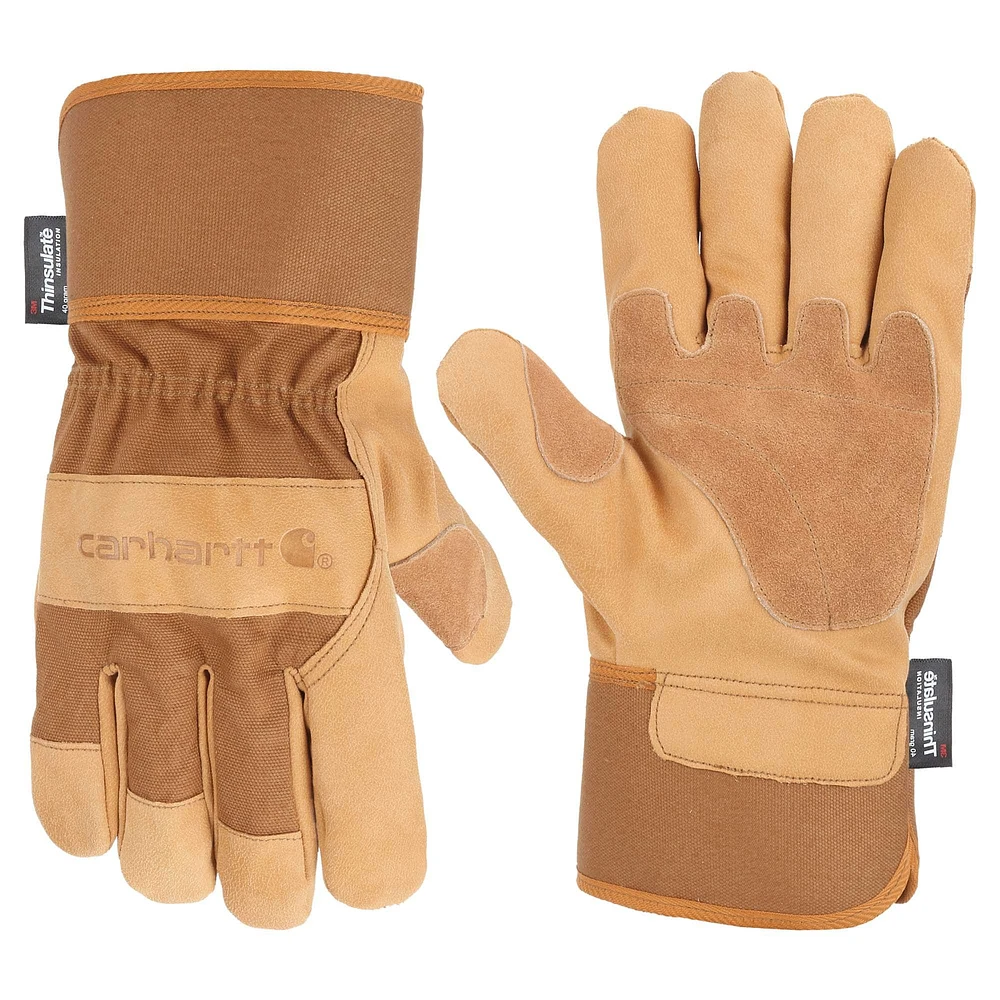 Insulated Grain Leather Safety Cuff Work Glove