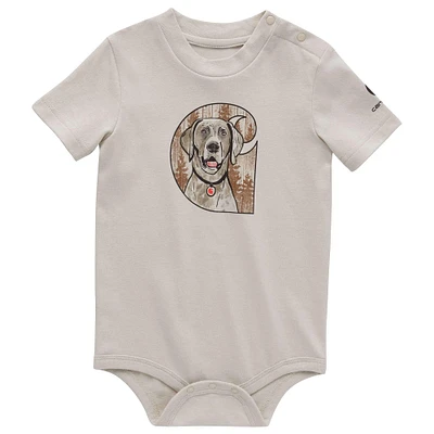 Boys' Short Sleeve Dog Bodysuit (Infant)