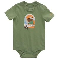 Boys' Short Sleeve Deer Bodysuit (Infant)