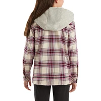 Girls' Long-Sleeve Pocket Flannel Shirt (Child/Youth)