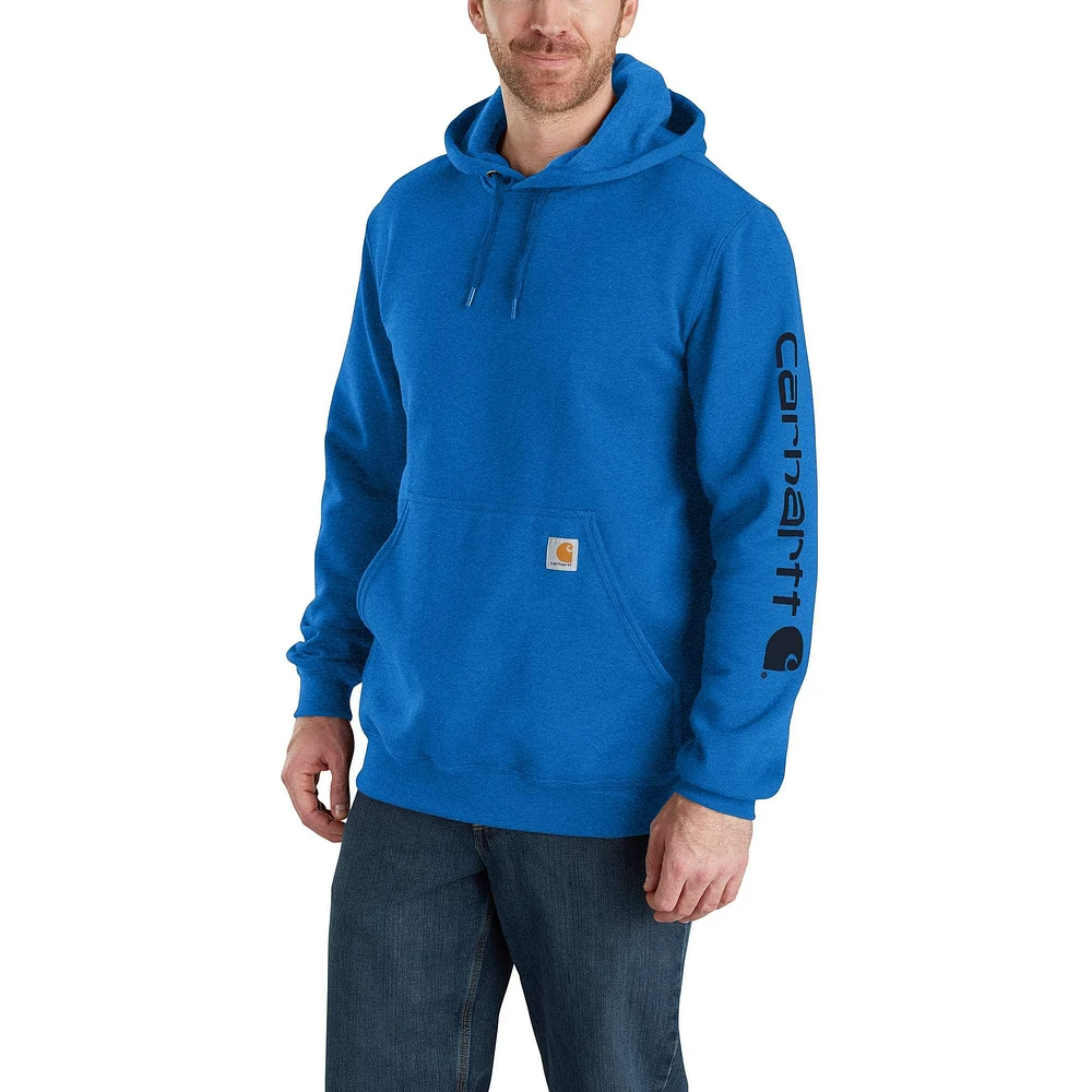 Loose Fit Midweight Logo Sleeve Graphic Hoodie