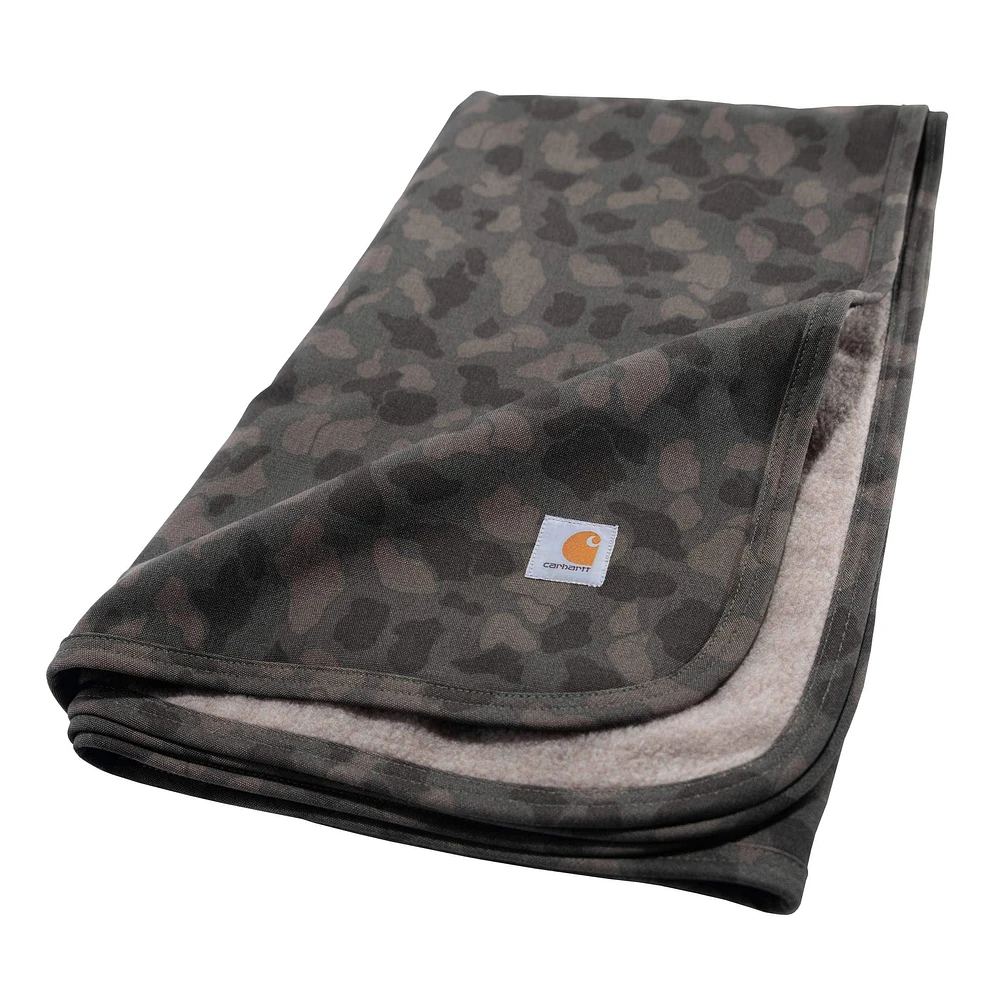 Camo Sherpa-Lined Blanket