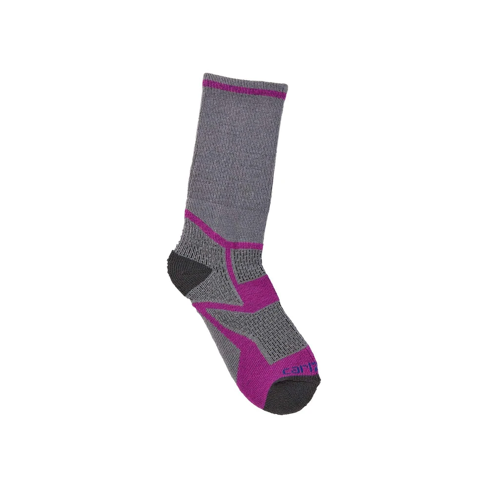 Kids' Midweight Synthetic-Merino Wool Blend Crew Sock