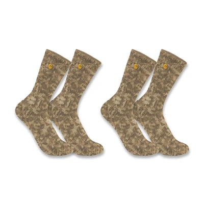 Women's Midweight Tie-Dye Crew Sock 2-Pack
