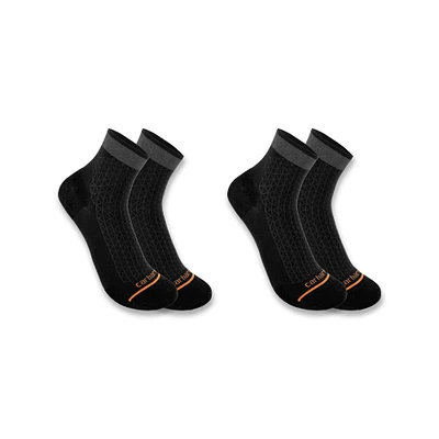 Lightweight Durable Quarter Sock 2-Pack