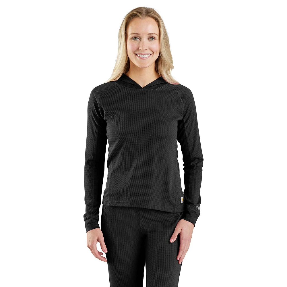 Women's Carhartt Force® Midweight Micro-Grid Base Layer Hoodie