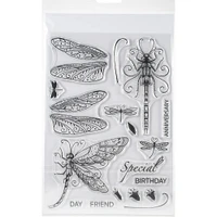 Pink Ink Designs® Dragonfly Clear Stamp Set