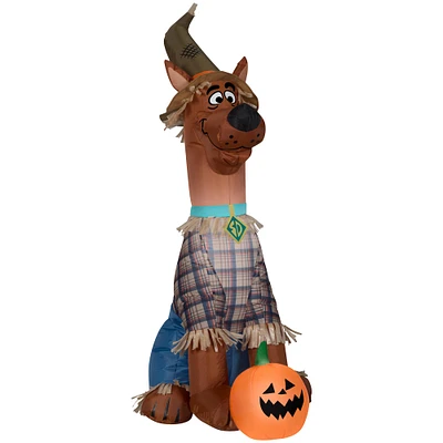 3.5ft. Airblown® Inflatable Halloween Scooby as Scarecrow