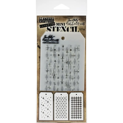 Stampers Anonymous Tim Holtz® Mini Layered Stencil Set No.44