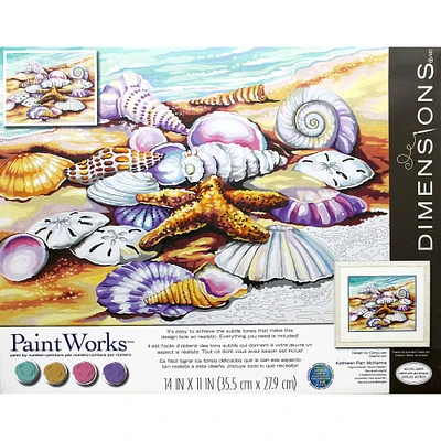 Dimensions® PaintWorks™ Shells Paint by Number Kit