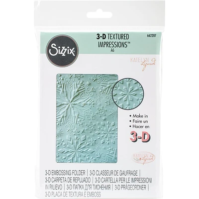 Sizzix® 3-D Textured Impressions™ Winter Snowflakes Embossing Folder by Katelyn Lizardi