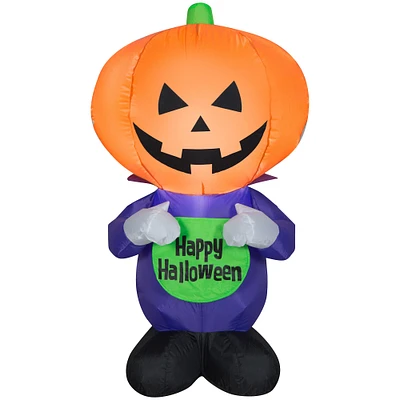 3.5ft. Airblown® Inflatable Halloween Pumpkin Greeter