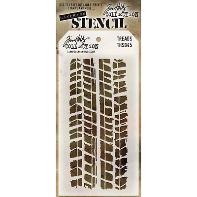 Stampers Anonymous Tim Holtz® Treads Layered Stencil