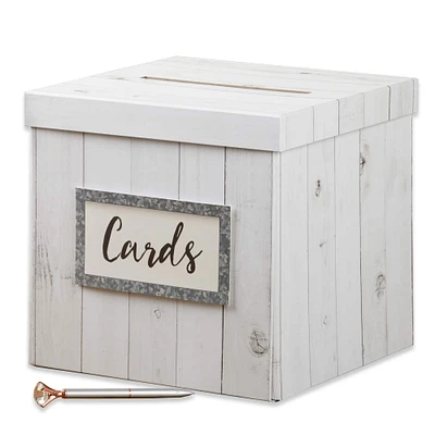 Kate Aspen® Rustic Wood Gift Card Box