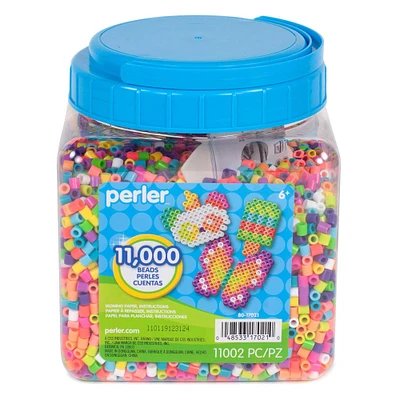 Perler® Multicolor Summer Mix Fused Bead Jar, 11,000ct.