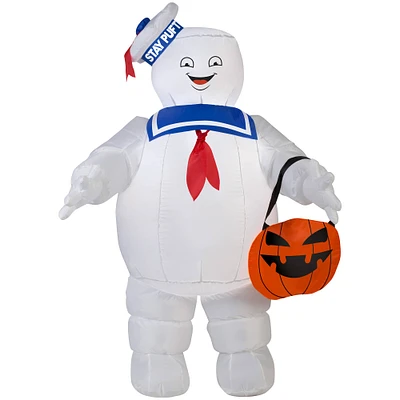 3.5ft. Airblown® Inflatable Halloween Ghostbusters Stay Puft with Pumpkin Tote