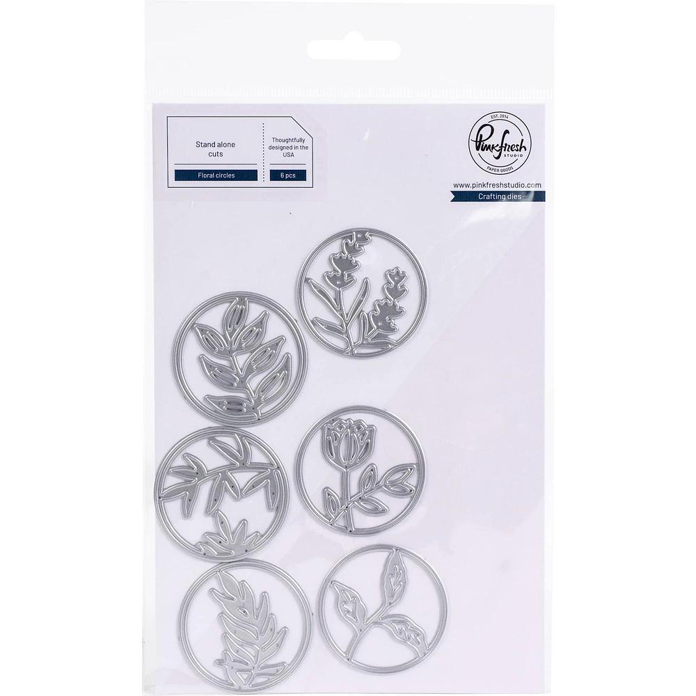 Pinkfresh Studio Floral Circles Die Set