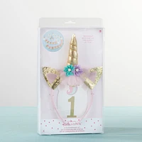 Kate Aspen® Gold Glitter Unicorn Happy Birthday Party Décor Kit