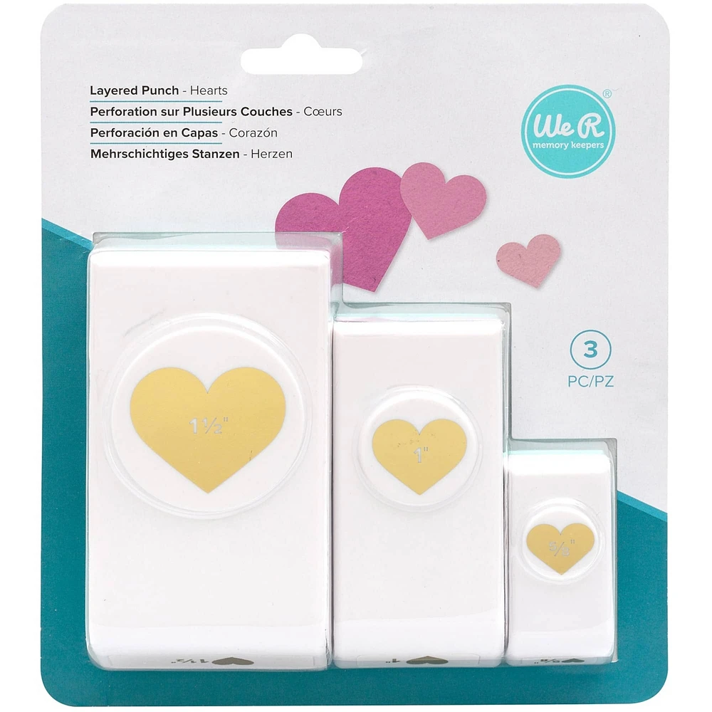 We R Memory Keepers® Hearts Layering Punches