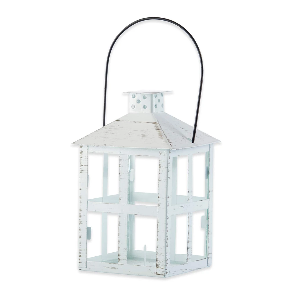 Kate Aspen® Large Vintage White Distressed Lantern