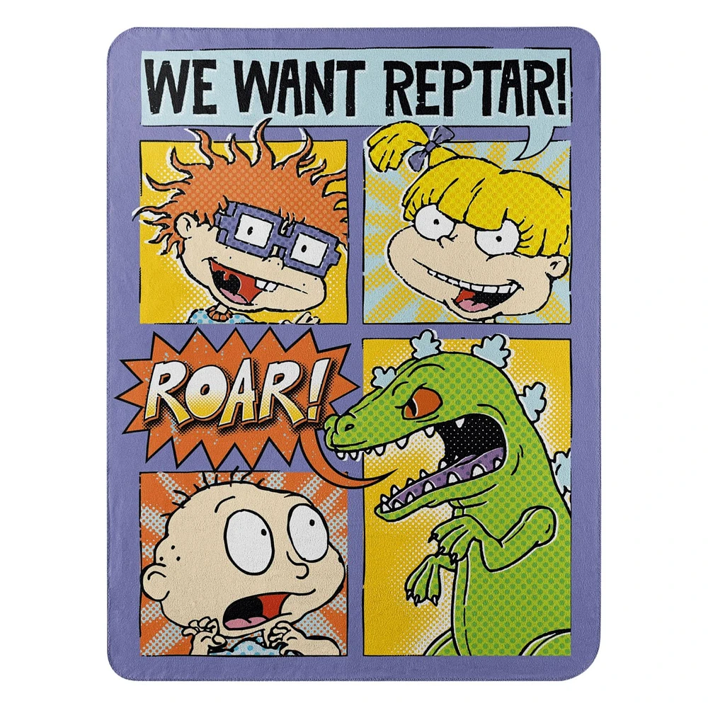 NickRewind We Want Reptar Fleece Throw