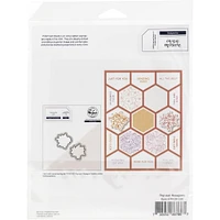 Pinkfresh Studio Pop-Out Hexagons Cling Rubber Background Stamp Set