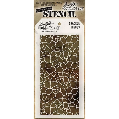 Stampers Anonymous Tim Holtz® Crackle Layered Stencil