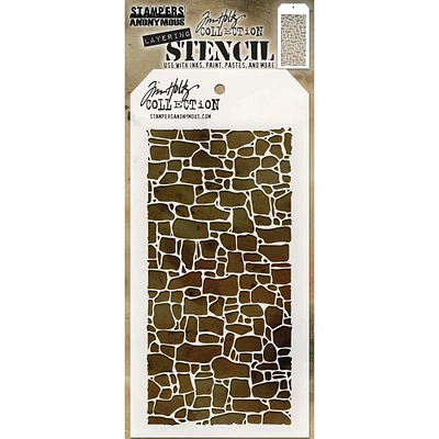 Stampers Anonymous Tim Holtz® Stone Layered Stencil