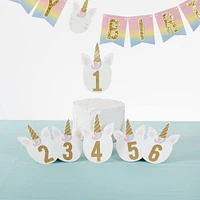 Kate Aspen® Gold Glitter Unicorn Happy Birthday Party Décor Kit