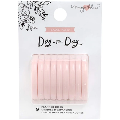 Maggie Holmes 1.5" Blush Day-To-Day Planner Discs, 9ct.