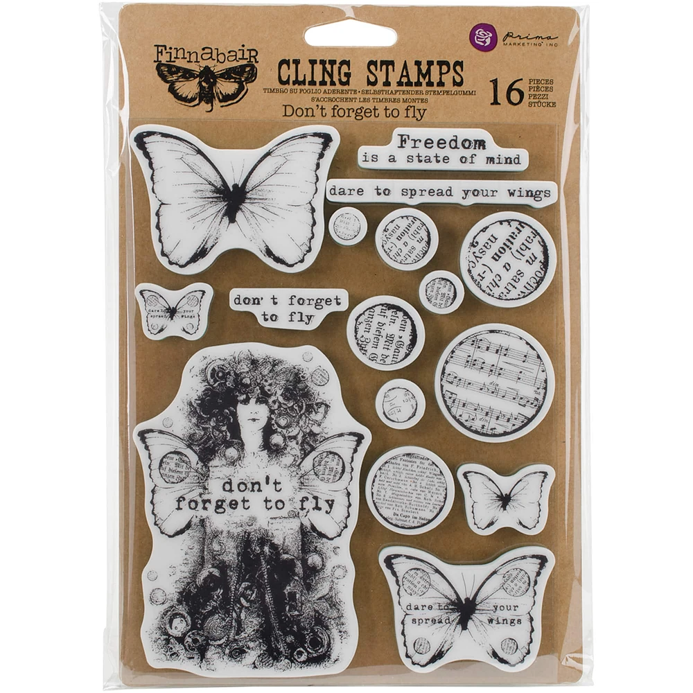 Finnabair Don't Forget To Fly Cling Stamps