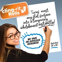 Cling-rite Dry Erase Economy Roll