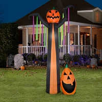 12ft. Projection Airblown® Inflatable Halloween Fire & Ice Frightening Pumpkin Scene