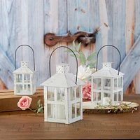 Kate Aspen® Large Vintage White Distressed Lantern