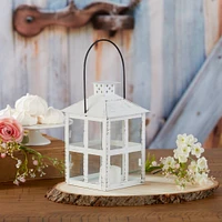 Kate Aspen® Large Vintage White Distressed Lantern