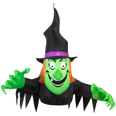 3.5ft. Airblown® Window Creeper Inflatable Halloween Friendly Witch