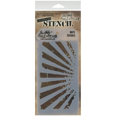 Stampers Anonymous Tim Holtz® Rays Layered Stencil