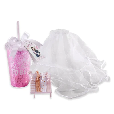 Kate Aspen® Bride To Be Bachelorette Gift Set with Veil and Tumbler