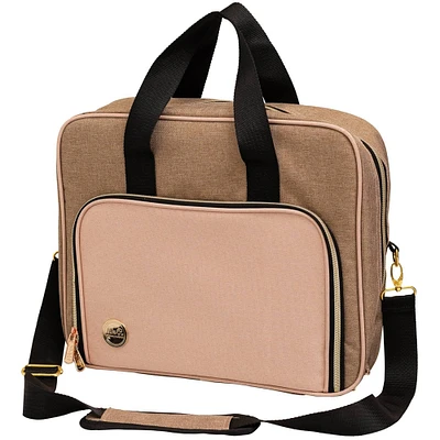 We R Memory Keepers® Taupe & Pink Crafter's Shoulder Bag