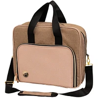 We R Memory Keepers® Taupe & Pink Crafter's Shoulder Bag