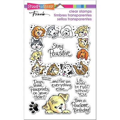 Stampendous® Puppy Frame Clear Stamps