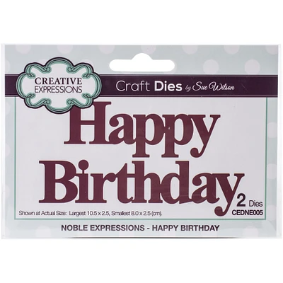 Creative Expressions Happy Birthday Craft Dies