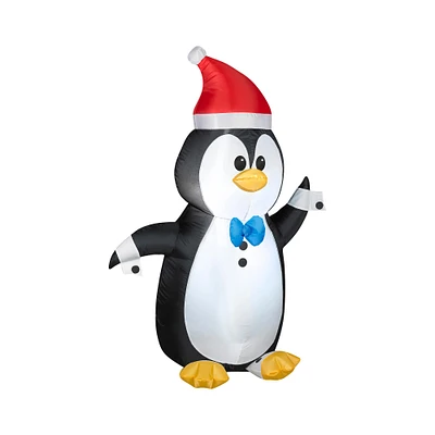 4ft. Airblown® Inflatable Christmas Penguin in Tuxedo