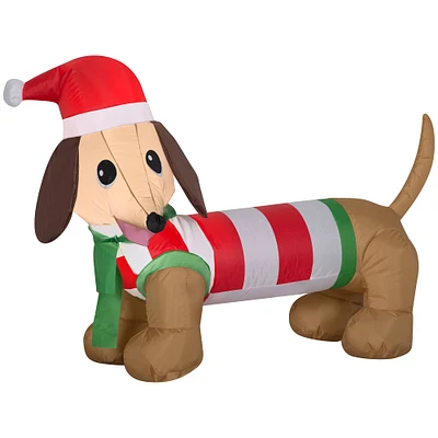 2.5ft. Airblown® Inflatable Christmas Weiner Dog