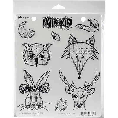 Ranger Dyan Reaveley's Dylusions Heads N Tails Cling Stamp Collection