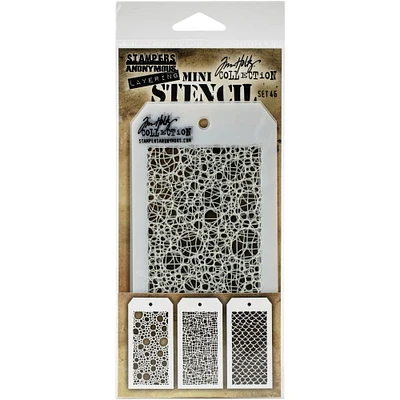 Stampers Anonymous Tim Holtz® Mini Layered Stencil Set No.46