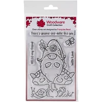 Woodware Forest Gnome Clear Stamps